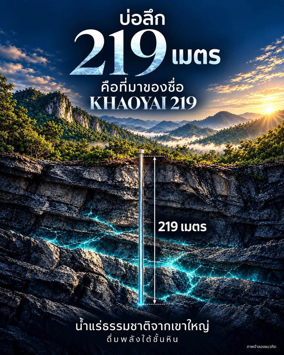 บ่อลึก 219 เมตร ใต้ชั้นหินเขาใหญ่